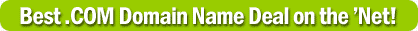 Best .COM Domain Name Deal on the 'Net